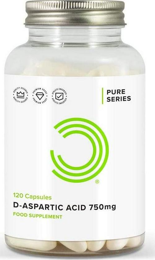 BULK POWDERS Pure D Aspartic Acid Capsules, 750 mg, Pack of 120