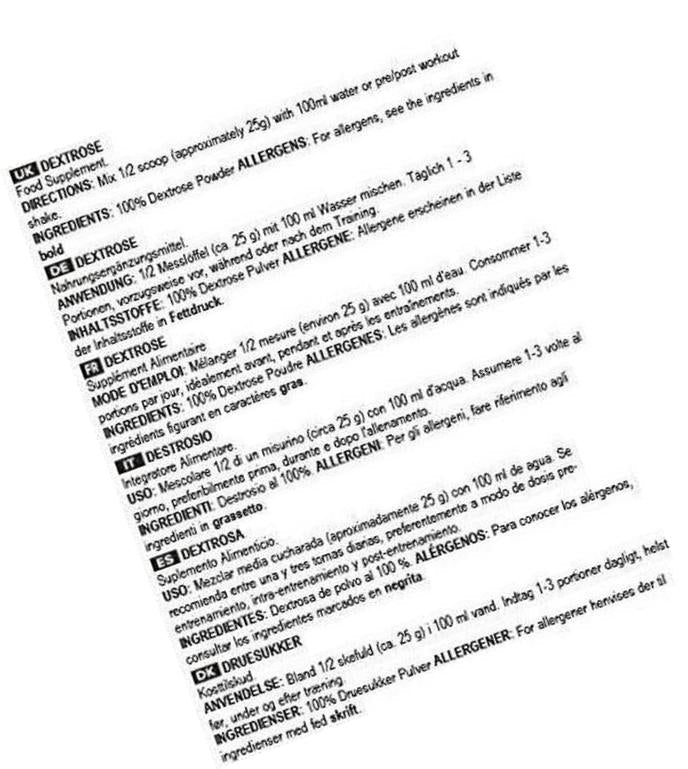 BULK POWDERS Pure Dextrose, Carbohydrate Powder, 2.5 kg