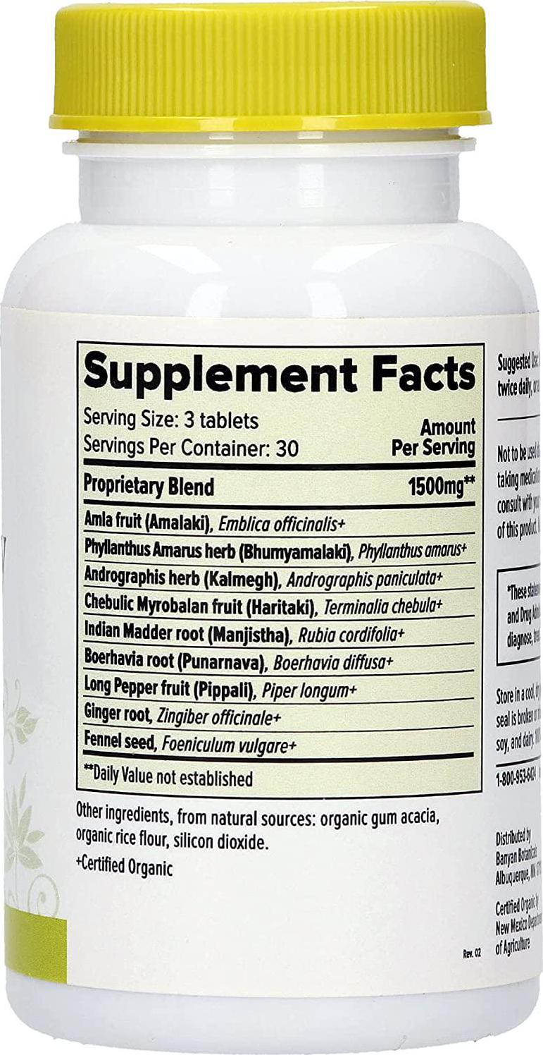 Banyan Botanicals Total Body Cleanse Organic Detox Supplement with Amla and Manjistha Supports Ayurvedic Cleanses, Detoxification, and Liver Function* 90 Tablets Non GMO Sustainably Sourced Vegan