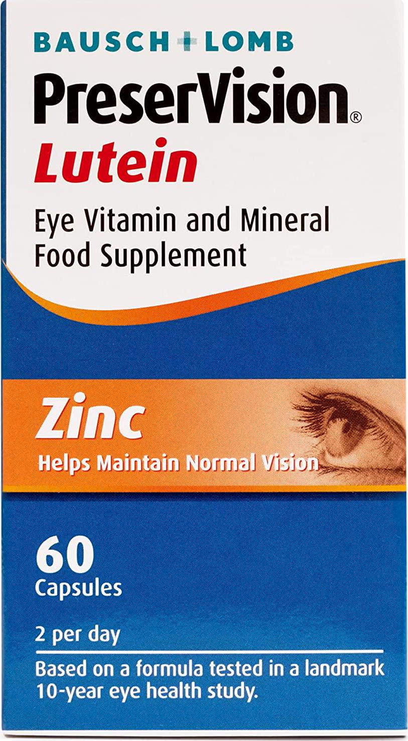Bausch + Lomb Preservision Lutein Soft Gel, 60 Capsules