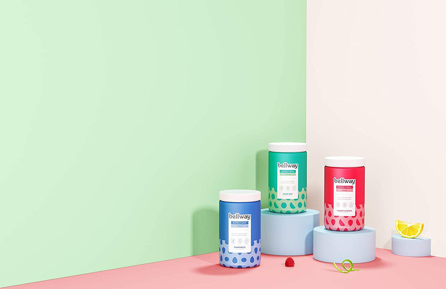 Bellway Sugar-Free Psyllium Husk Fiber Supplement, Lemon Lime, 13.8 oz.