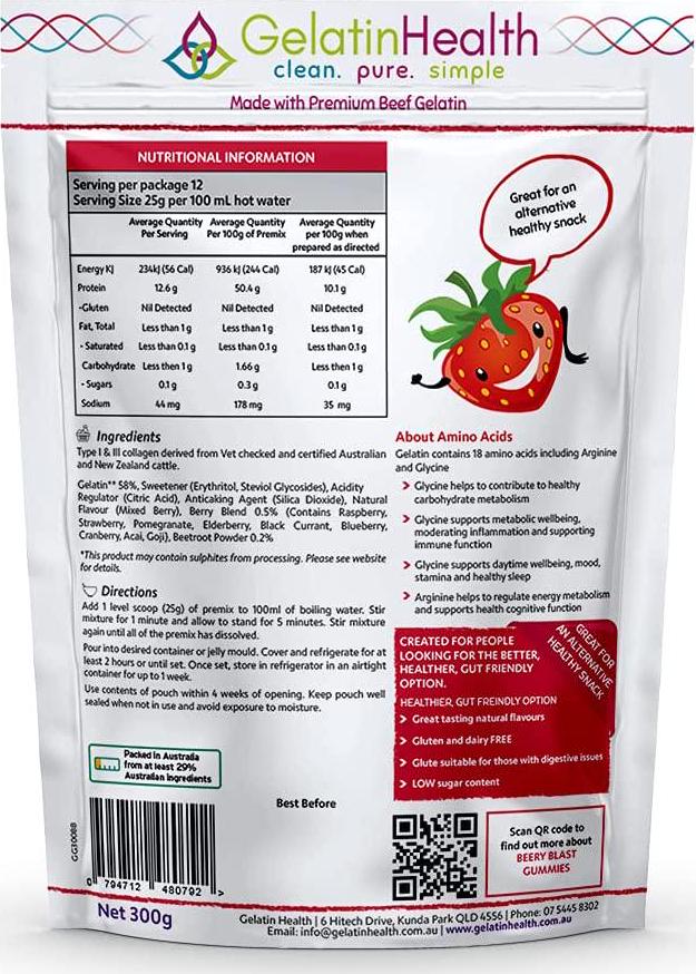 Berry Blast Gummy Goodness 300 grams