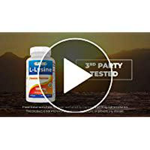 Best Naturals L-Lysine 1000mg 180 Tablets - Double Strength Lysine for stronger immune health and cold sores