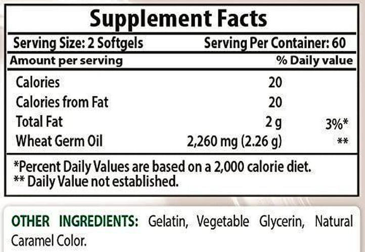 Best Naturals Wheat Germ Oil 1130 mg 120 Softgels