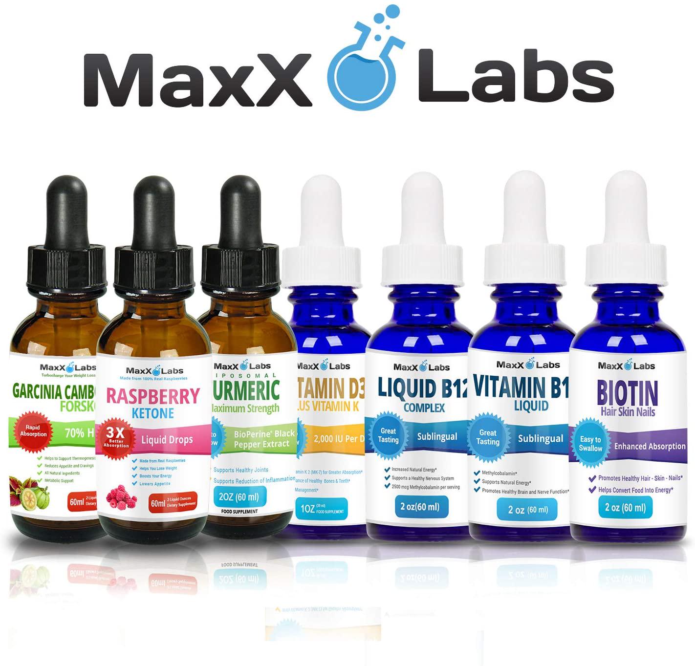 Best Vitamin B Complex Liquid - New Vitamin B12 Sublingual Drops - Advanced Energy Formula with B2 (Riboflavin) - B9 (Folic Acid) - B12 (Methylcobalamin) - No GMO's - 60 Servings