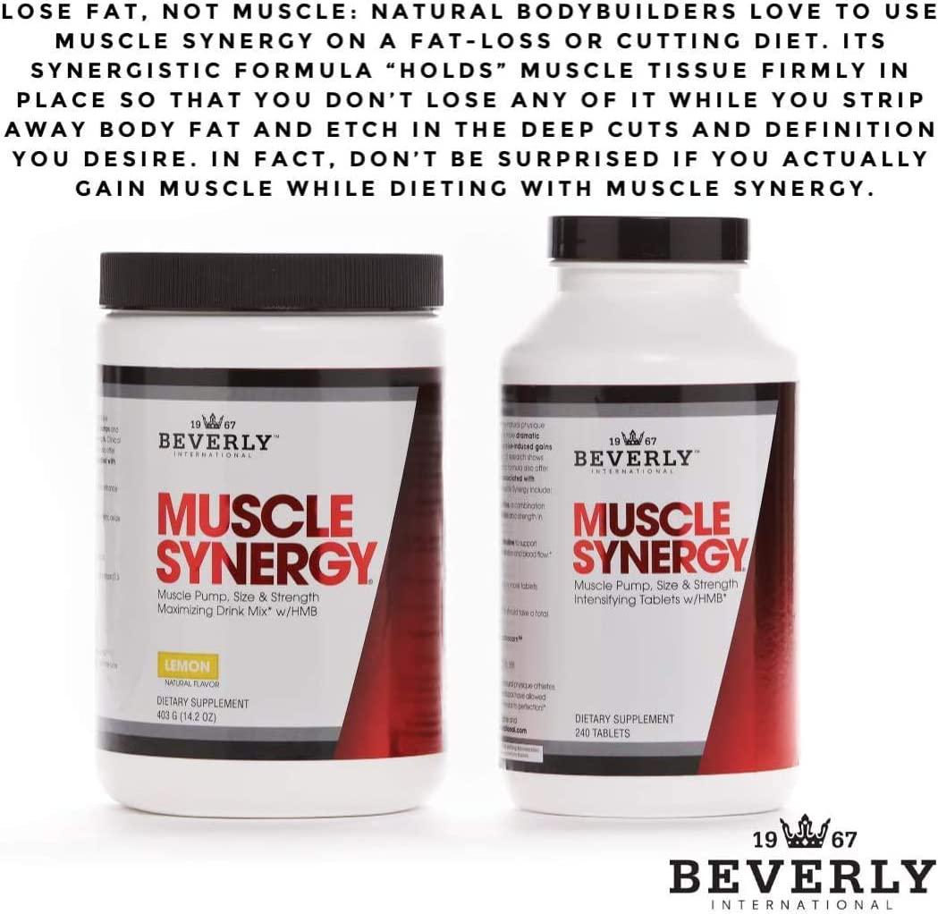 Beverly International Muscle Synergy Powder, 403 Grams. HMB and Creatine Strong. Who Else Wants to Make Lean Muscle Gains Like You did in Your 20s
