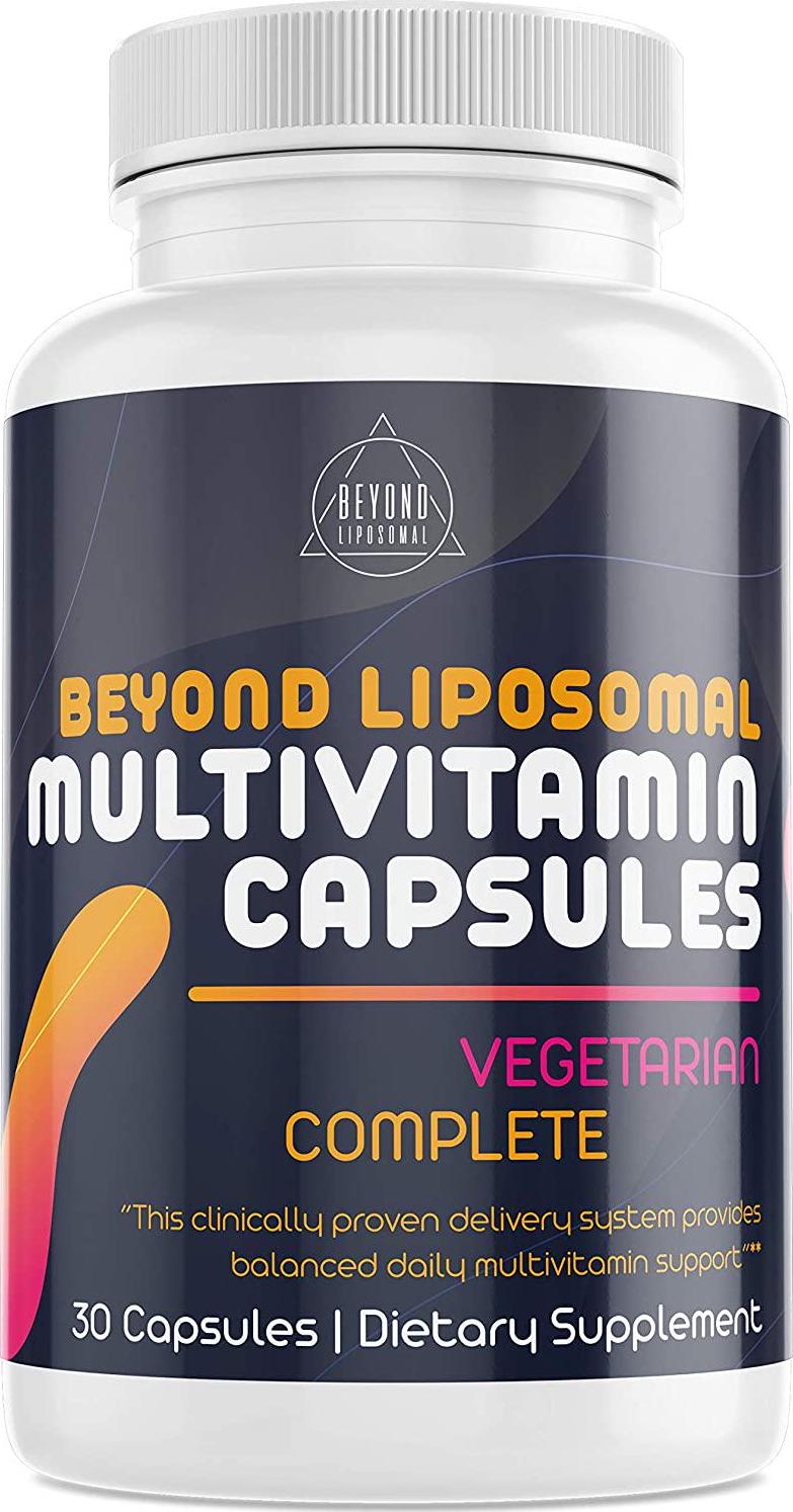 Beyond Liposomal Multivitamin for Men and Women - with Whole Food Vitamins, Organic Extracts - Natural Supplement - Best for Energy, General Health - Non-GMO Vegan - 30 Capsules