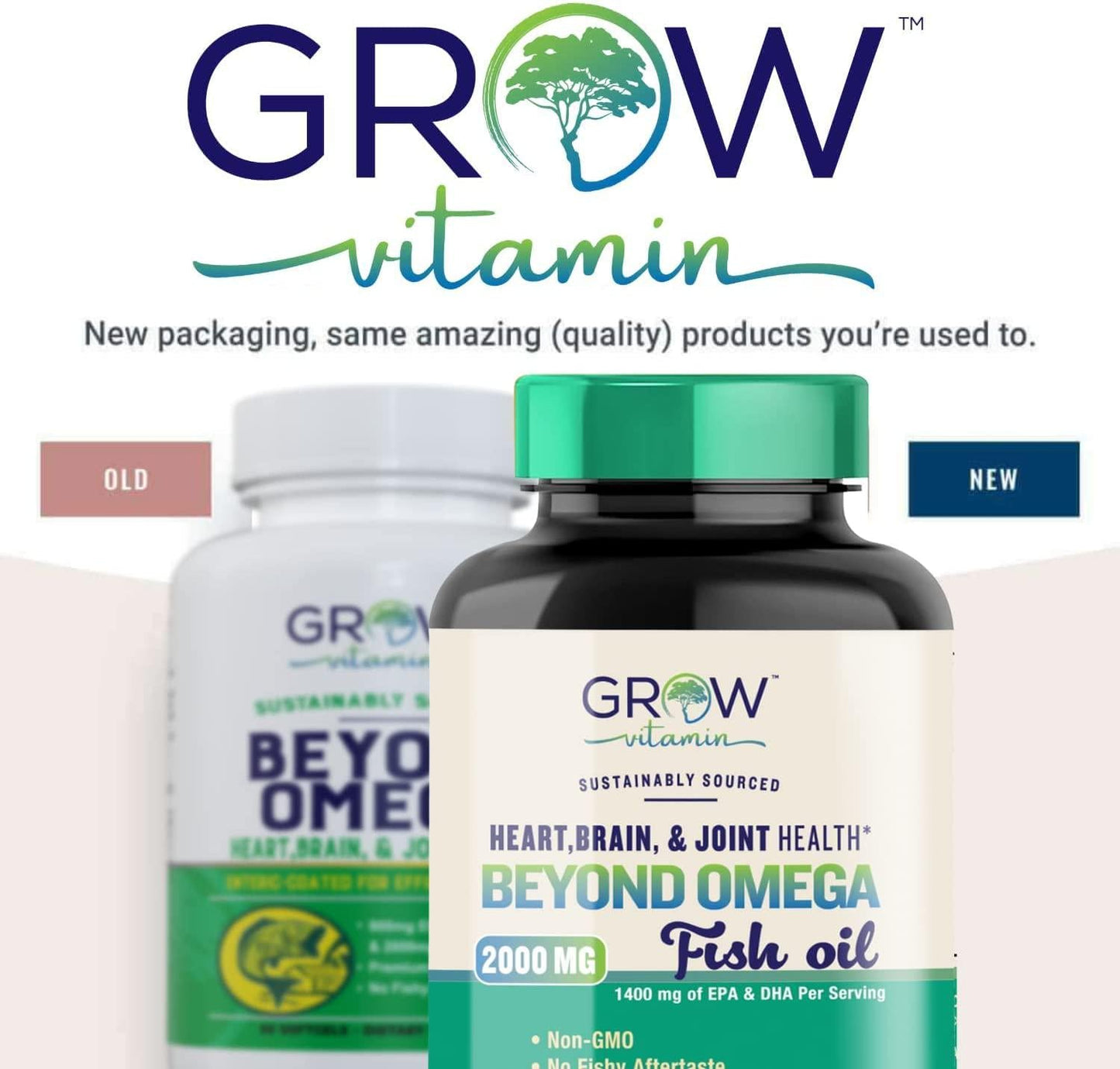 Beyond Omega Fish Oil : Heart, Brain, and Joint Support | 800 mg EPA 600 mg DHA - Enteric-Coated, Natural Lemon Flavor, Sustainably Sourced - Easy to Swallow - 30 Day Supply