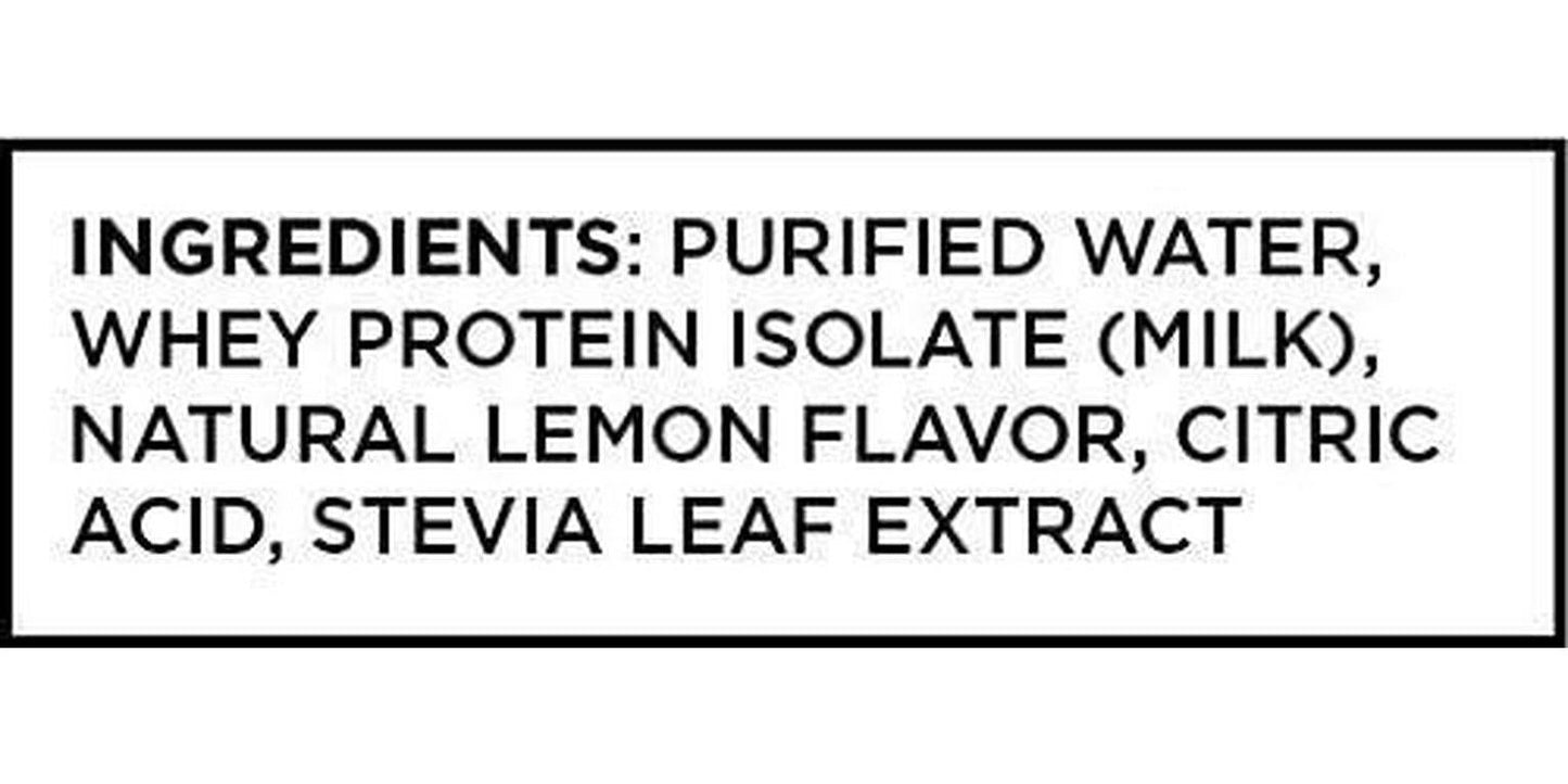 BiPro Protein Water, Lemon - NSF Certified for Sport, 20g Whey Protein, Sugar Free, Suitable for Lactose Intolerance, Gluten Free, Hormone Free, Naturally Sweetened, 16.9 Ounce, Pack of 12