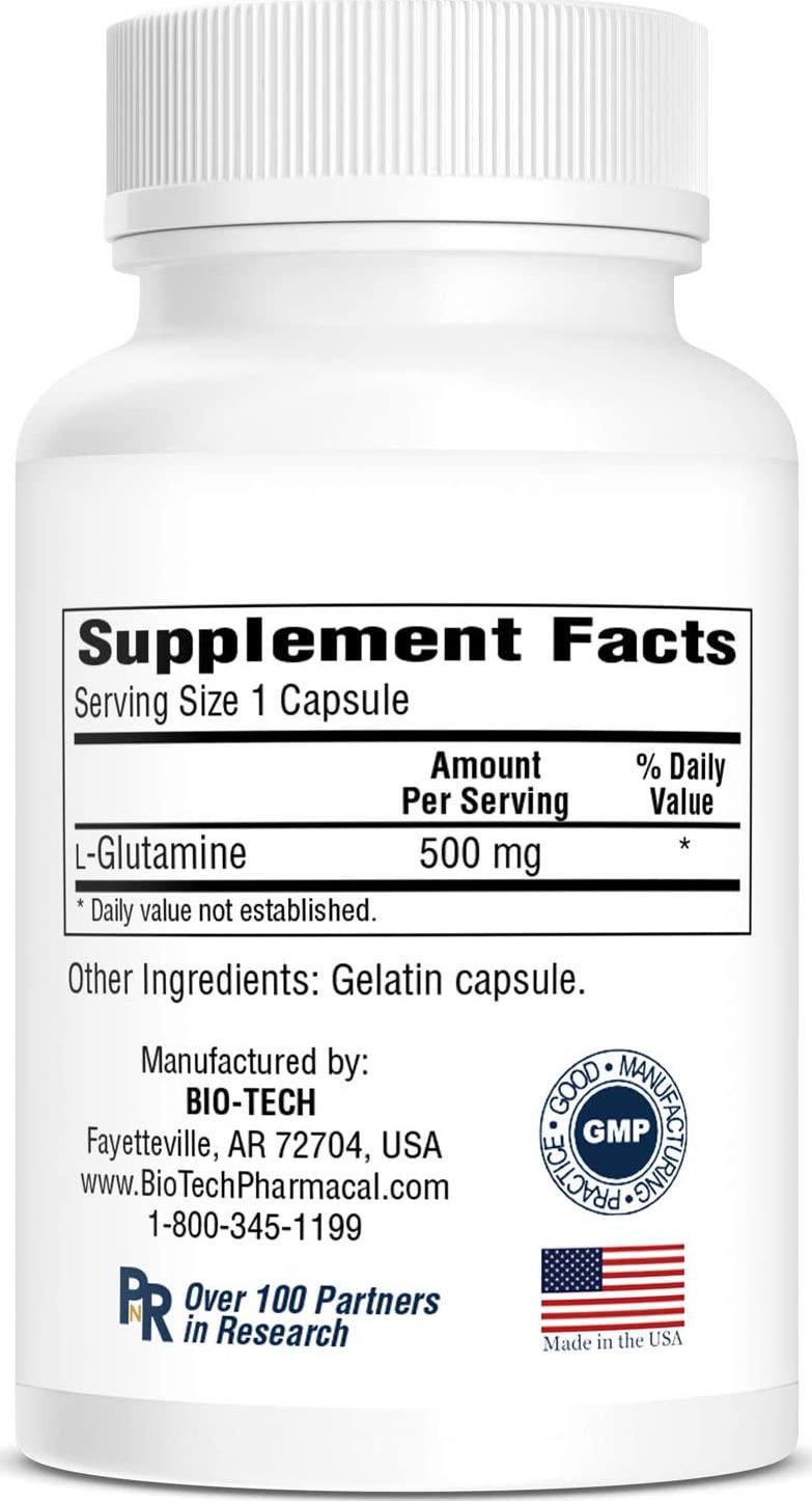BioTech Pharmacal - Glutamine - 100 Count