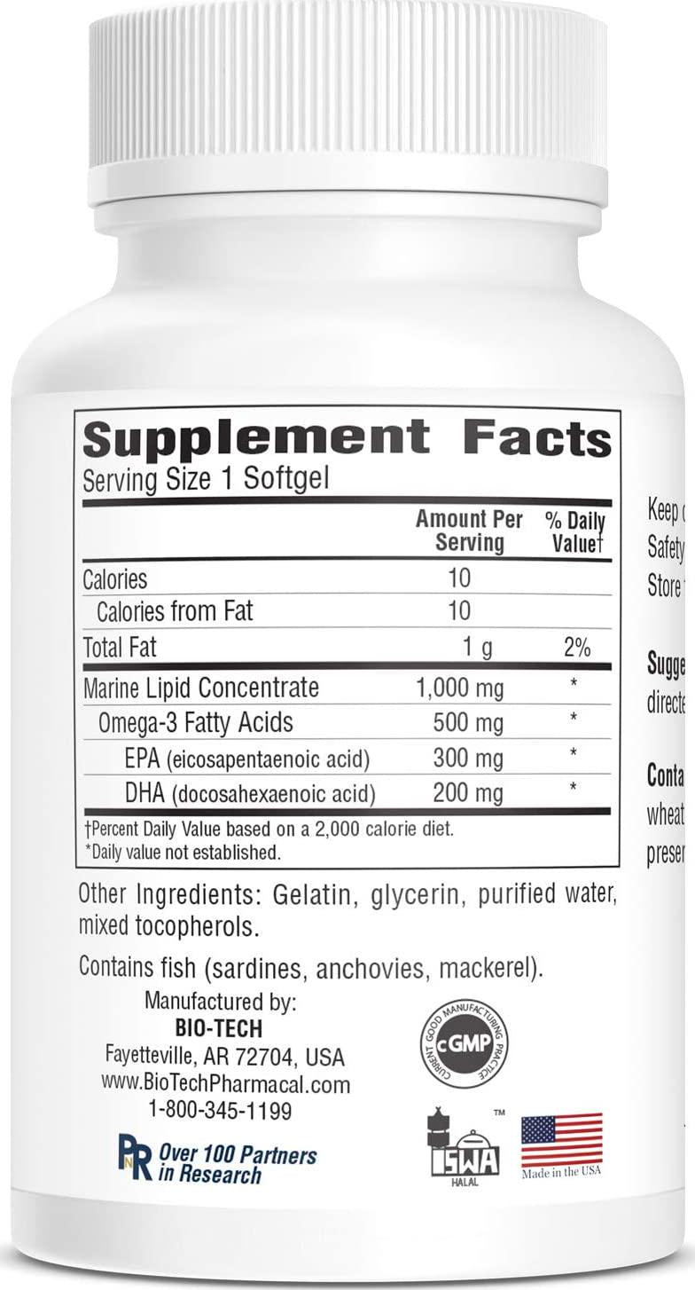 BioTech Pharmacal - Omega Oil - 100 Count