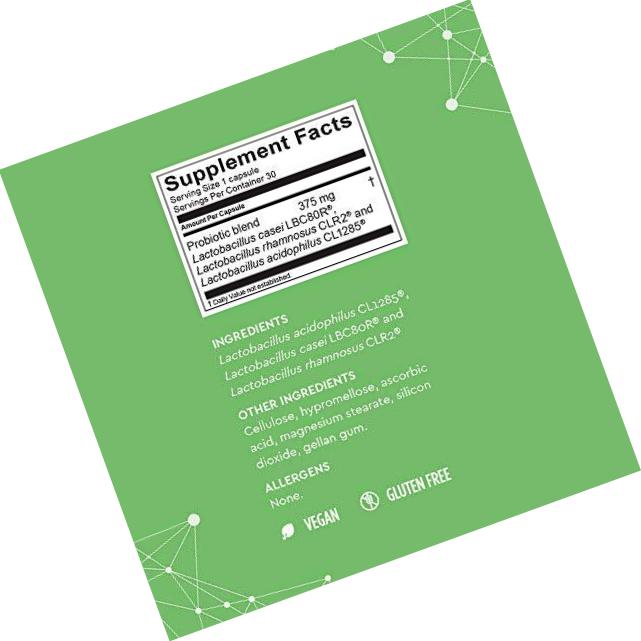 Bio-K+ Probiotic Supplement Capsule for Women and Men. 30 Billion Bacteria at Expiry Date. Delayed Release Capsule, Vegan and Gluten Free. 30 Capsules/Box.