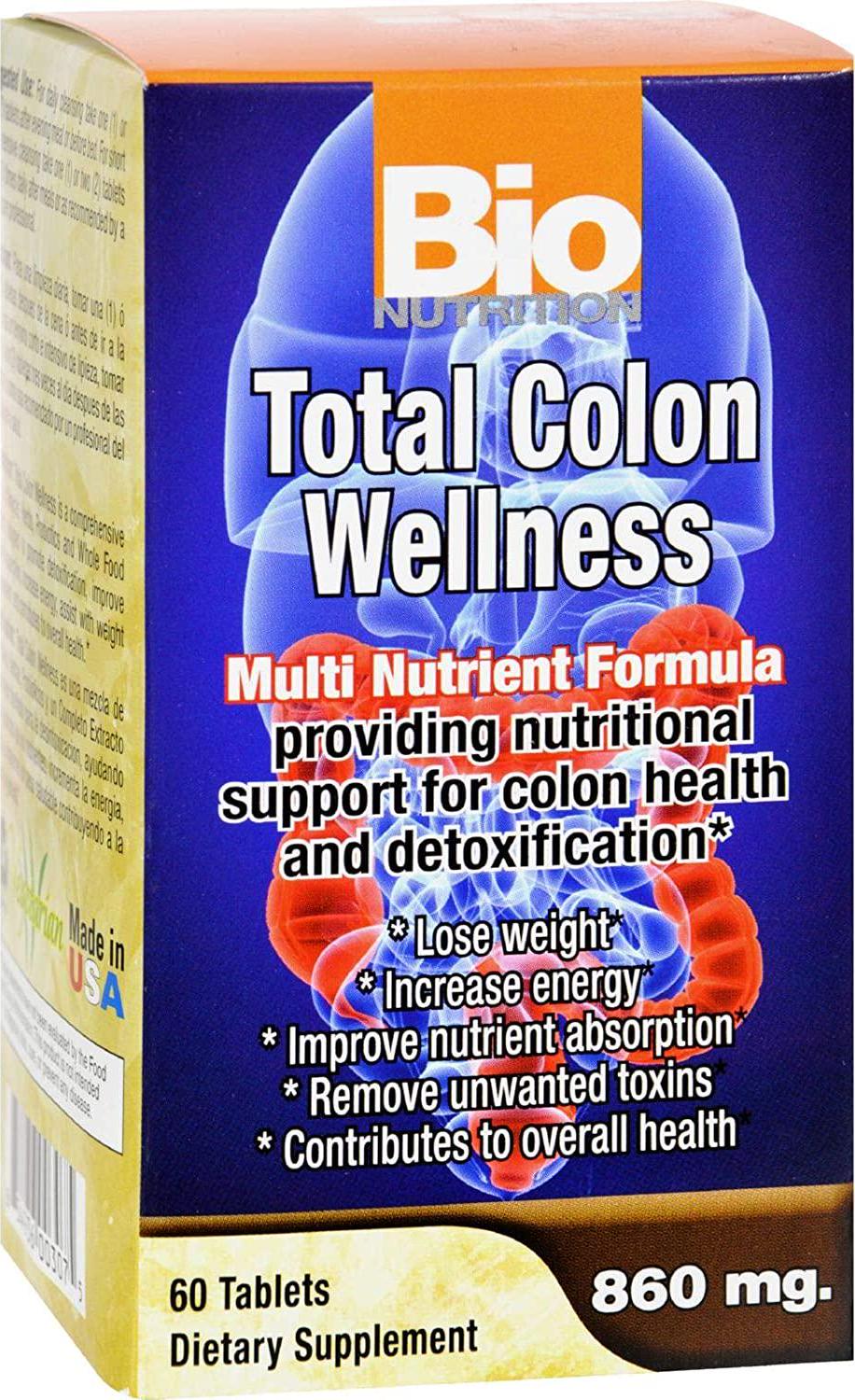 Bio Nutrition Total Colon Wellness - 60 Tablets