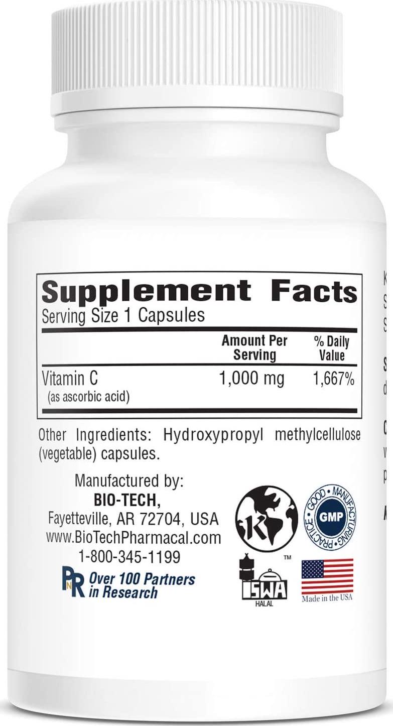 Bio-Tech - C-1000 250 Veggie Capsules