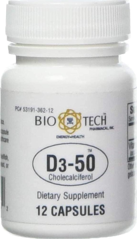 Bio-Tech D3-50 50,000 IU 12 caps