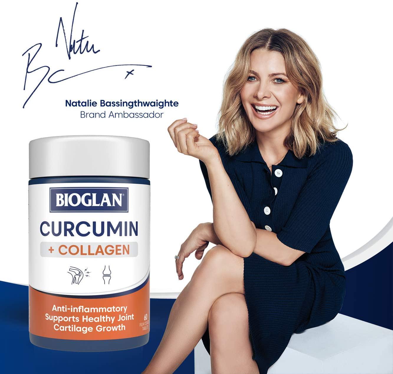 Bioglan Curcumin + Collagen Tablets, 60 count