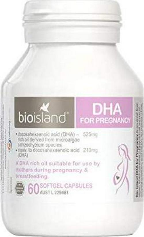 Bioisland DHA for Pregnancy 60 Capsules with 1pcs Chinese Knot Gift Made in Australia