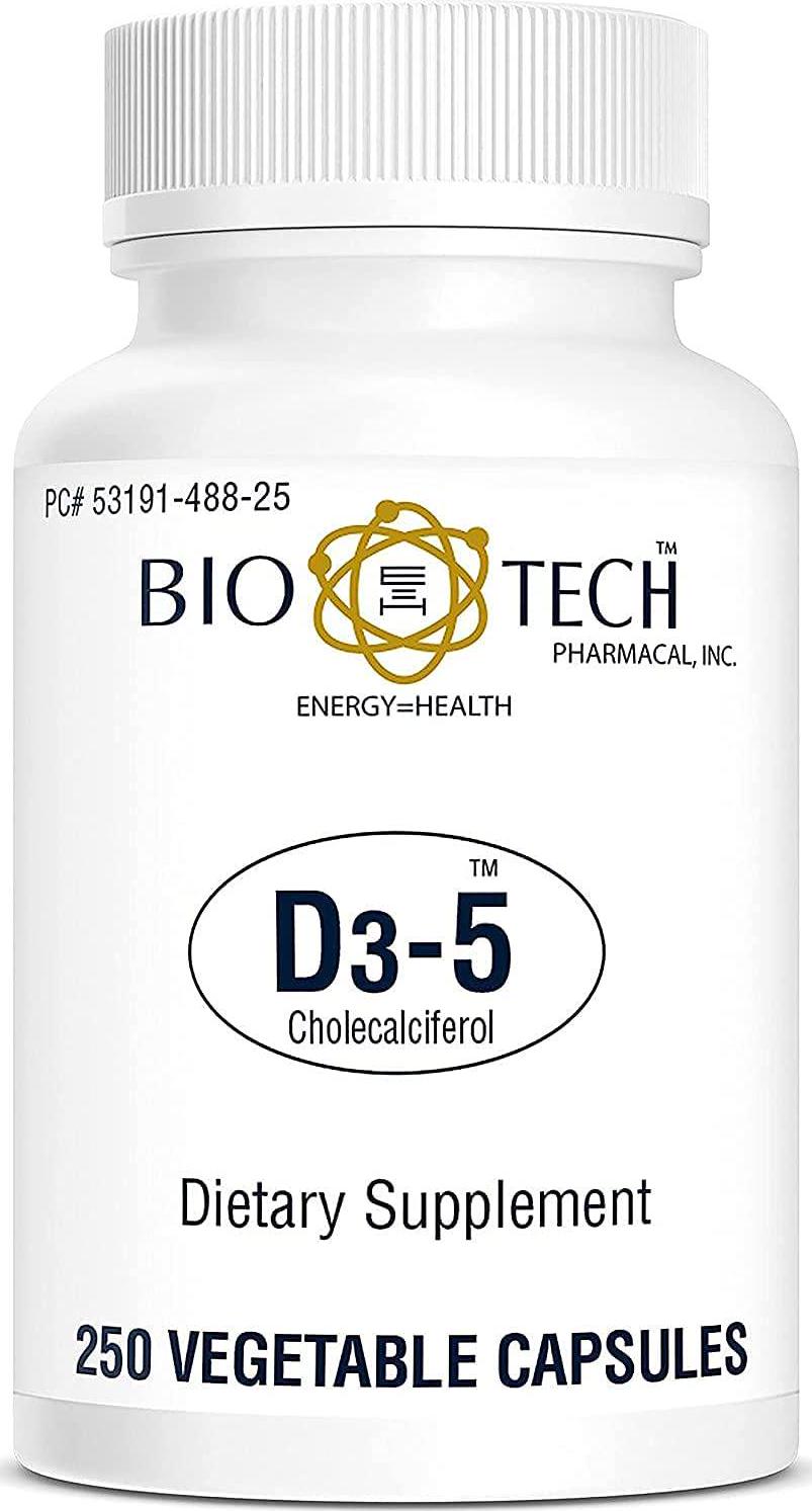 Biotech D3-5 5000iu Capsules, 250 Count
