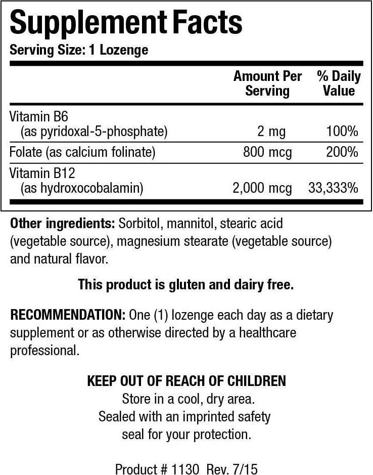 Biotics Research B12-2000 - 60 Lozenges