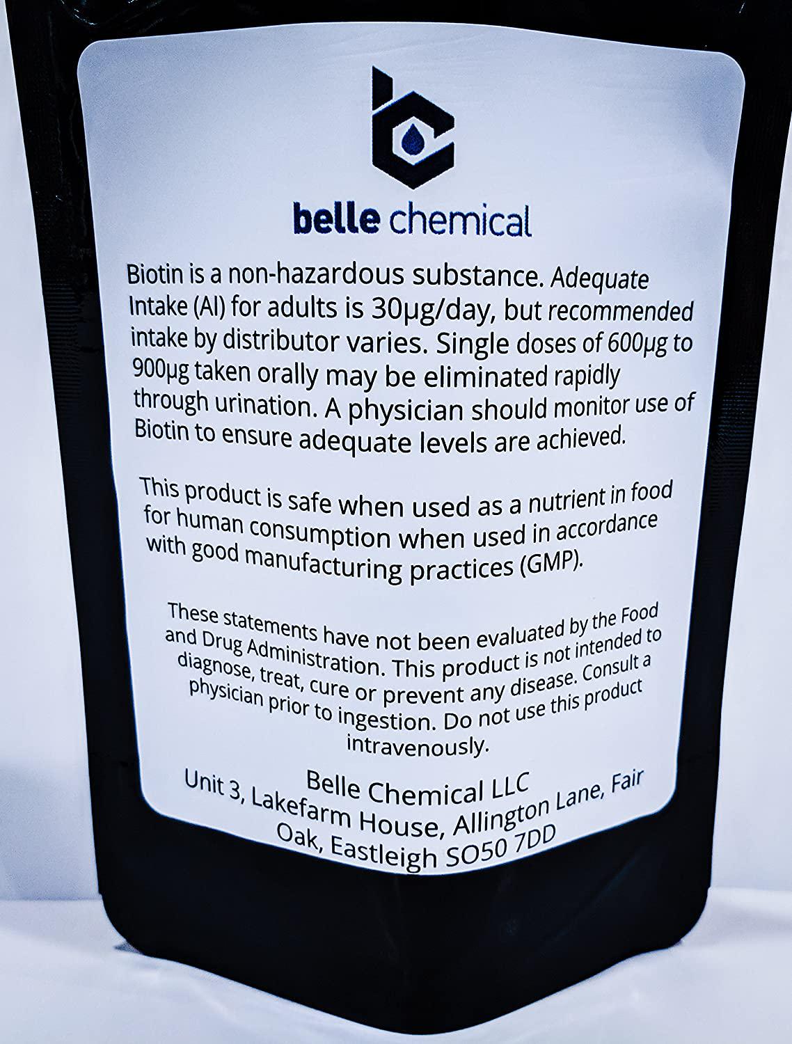 Biotin (Vitamin B7) Pure Powder 4oz (113g) Hair, Nails, Metabolism, Cell Growth