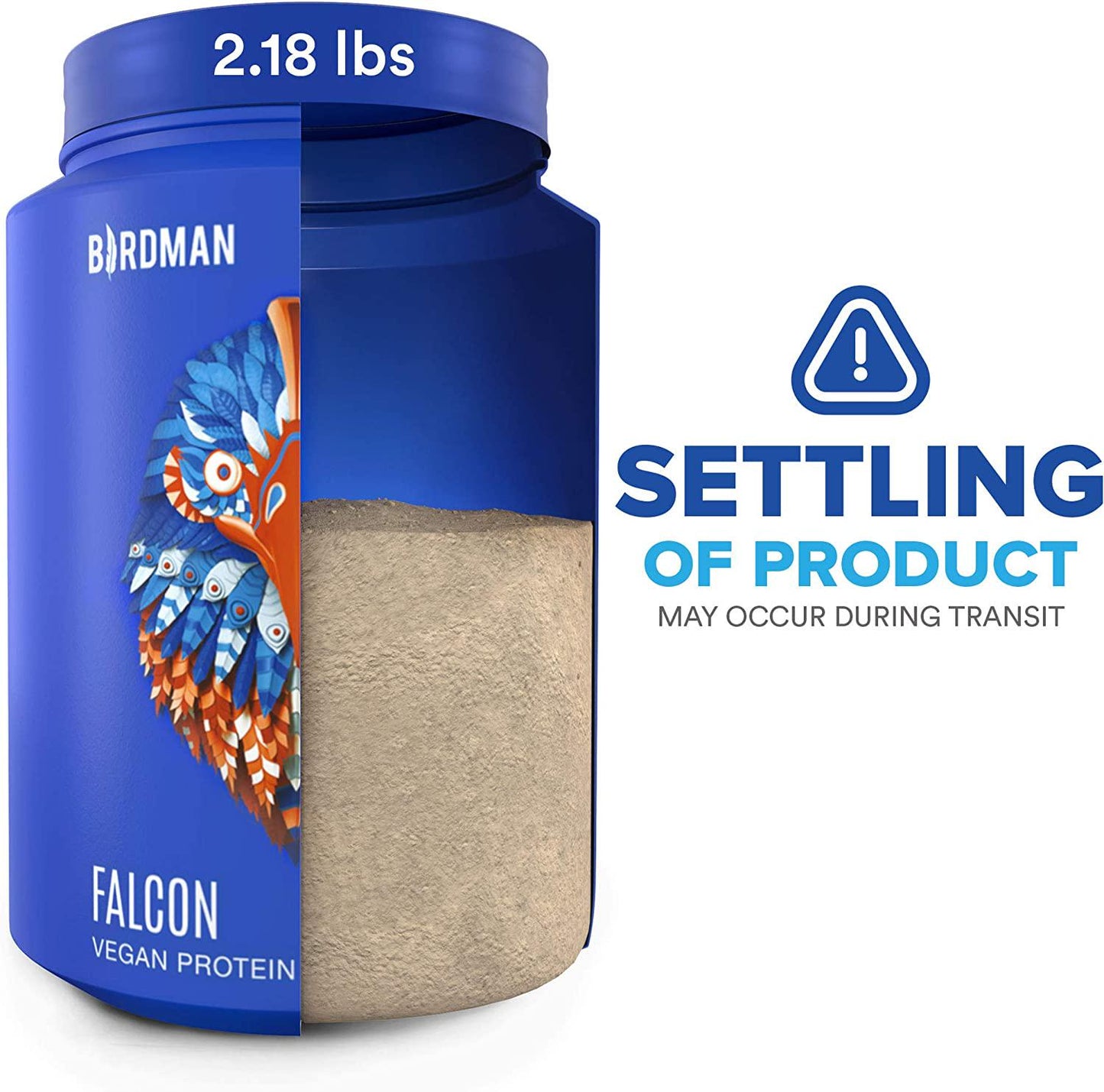 Birdman Falcon Protein | Premier Vegan Non Whey Protein, Sports, Keto Friendly, Kosher, Gluten Free, Plant Based, Non-Dairy | Chai Flavor - 33 Servings - 2.18 lb