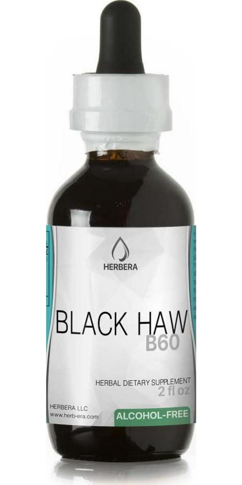 Black Haw B60 Alcohol-Free Herbal Extract Tincture, Super-Concentrated Black Haw (Ying Ye Jia Mi, Viburnum Prunifolium) (2 fl oz)