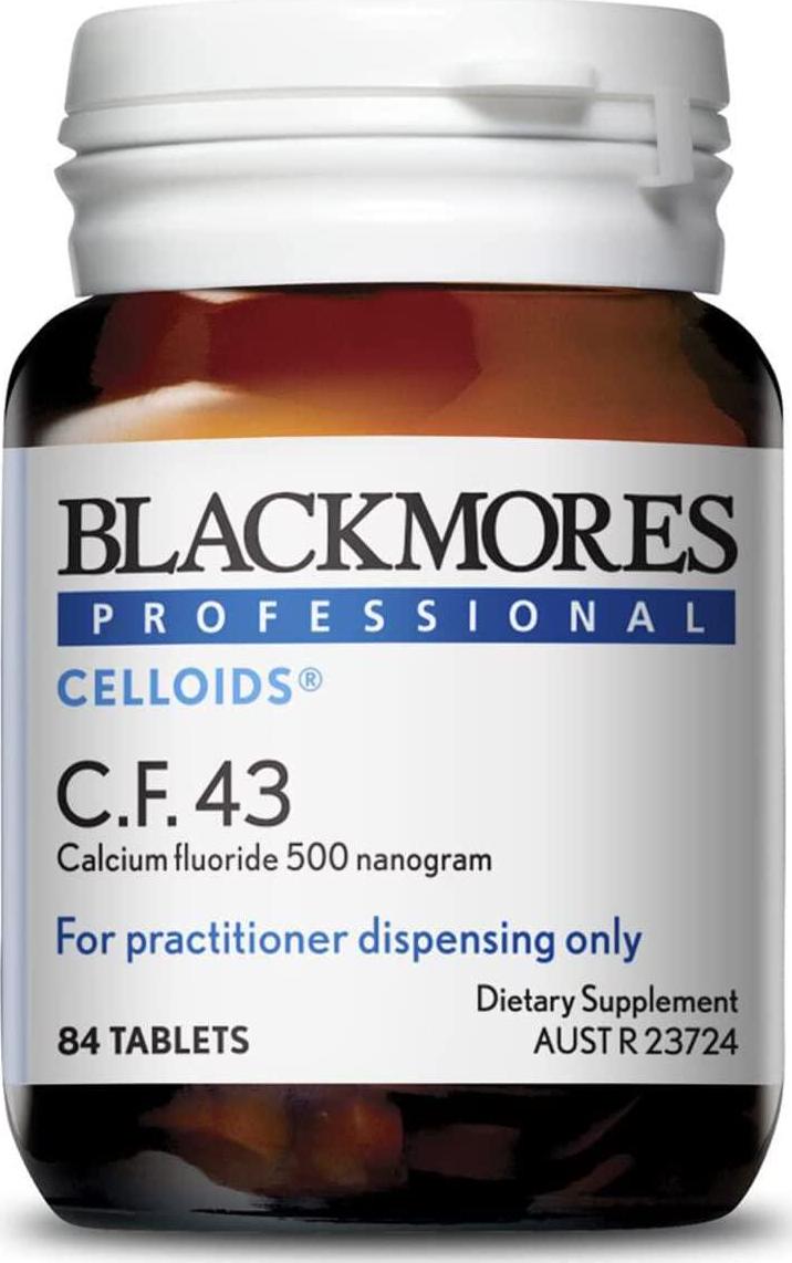 Blackmores Celloids CF 43 Calcium Fluoride 84 Tablets