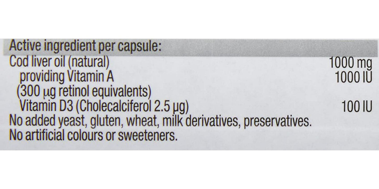 Blackmores Cod Liver Oil 1000mg (80 Capsules)