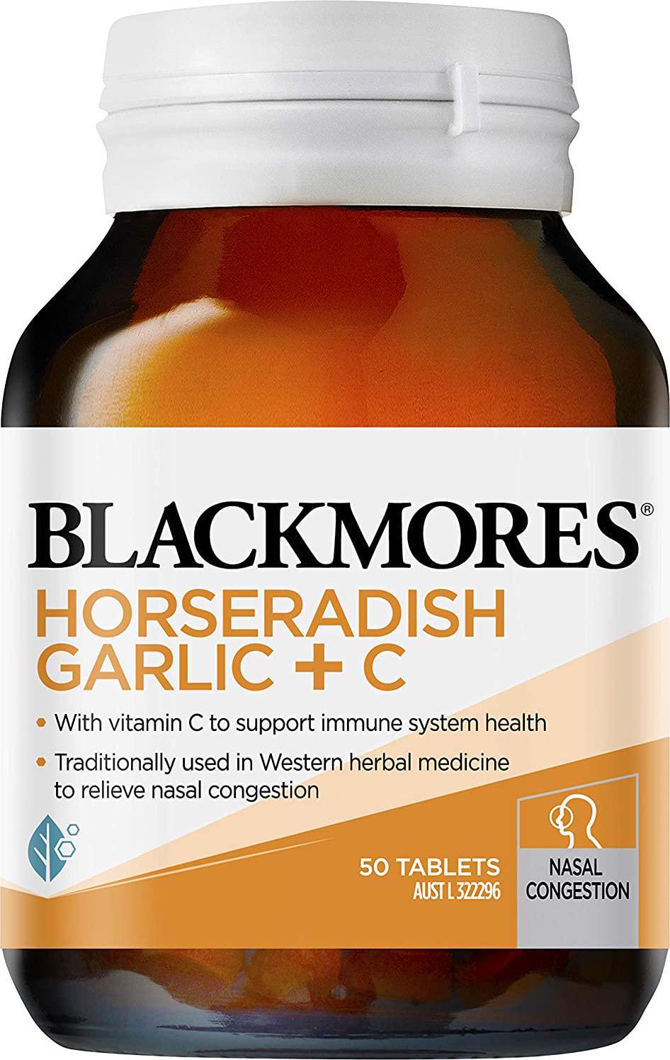 Blackmores Horseradish Garlic + C - 50 Tablets
