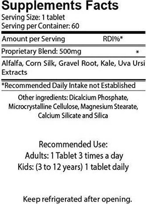 Bladder Fix - 60 Tablets - 100% Natural Dietary Supplement