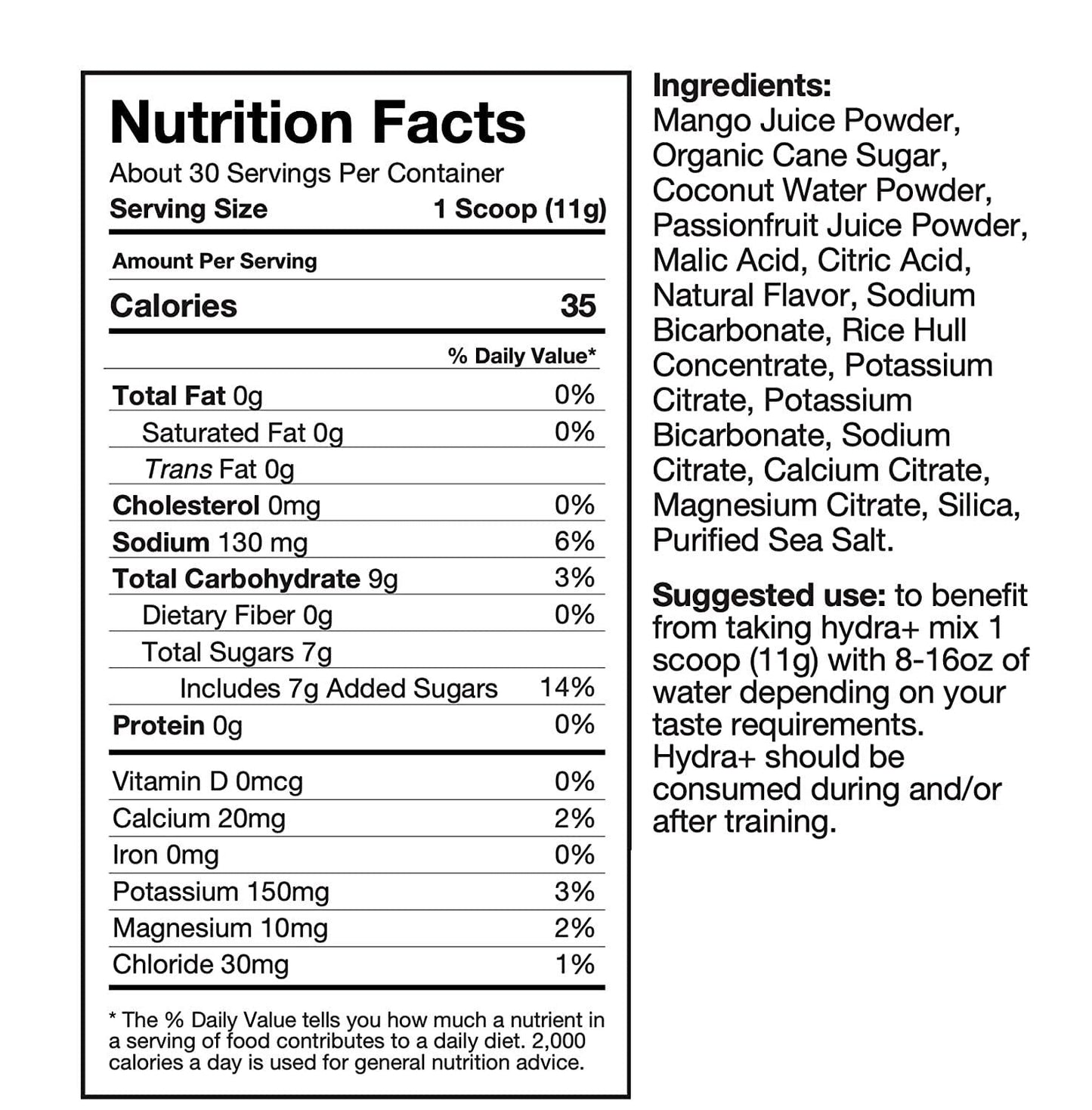 Blonyx Hydra+, Mango and Passionfruit, Energy and Electrolyte Drink Powder for Sport, 30 Servings, 345g