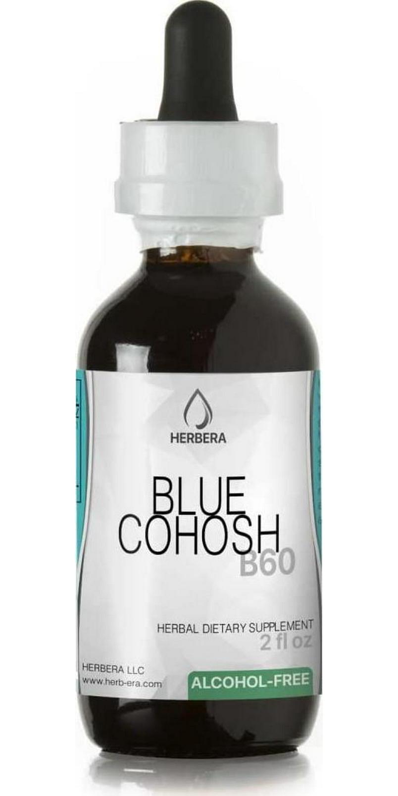 Blue Cohosh B60 Alcohol-Free Herbal Extract Tincture, Super-Concentrated Organic Blue Cohosh (Caulophyllum Thalictroides) (2 fl oz)