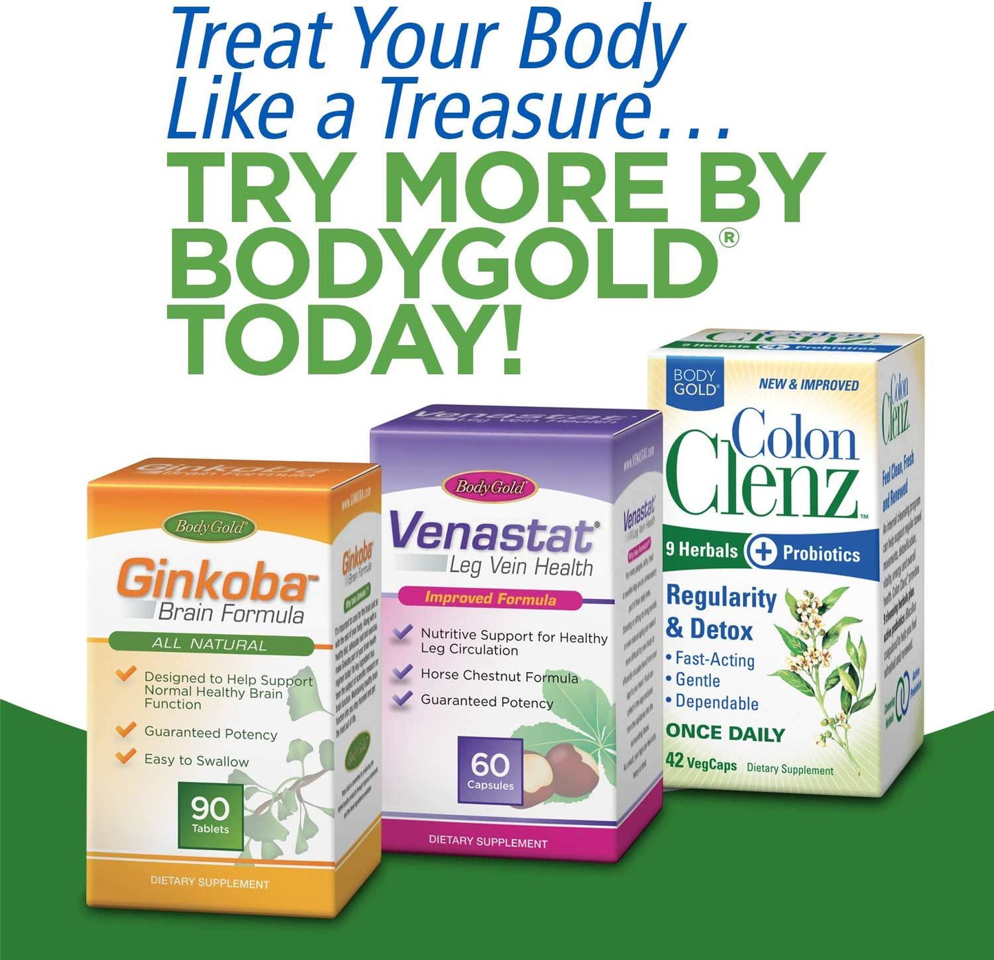 BodyGold Ginsana Energy | Panax Ginseng Extract w/Energizing Herbal Blend for Focus and Endurance | Schizandra Berry, Eleuthero Root, and Decaffeinated Green Tea Leaf Extract | 52 Serv | 105 VegCaps