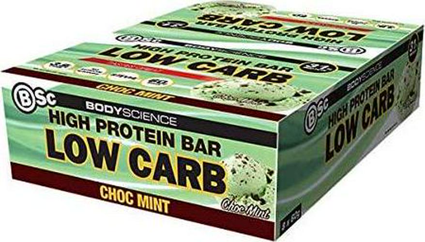 Body Science Low Carb Choc Mint High Protein Bar 12 x 60 g