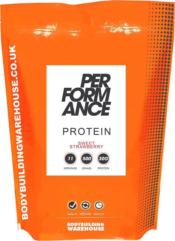 Bodybuilding Warehouse Performance Protein V2 Powder Sweet Strawberry 500 g