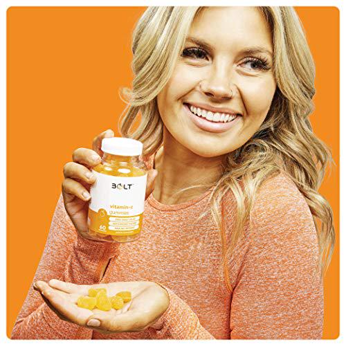 Bolt Vitamin C Immune Support Gummies Designed for Defense, Non-GMO, Natural and Pectin-Based; 120 Gummies (2 Pack)