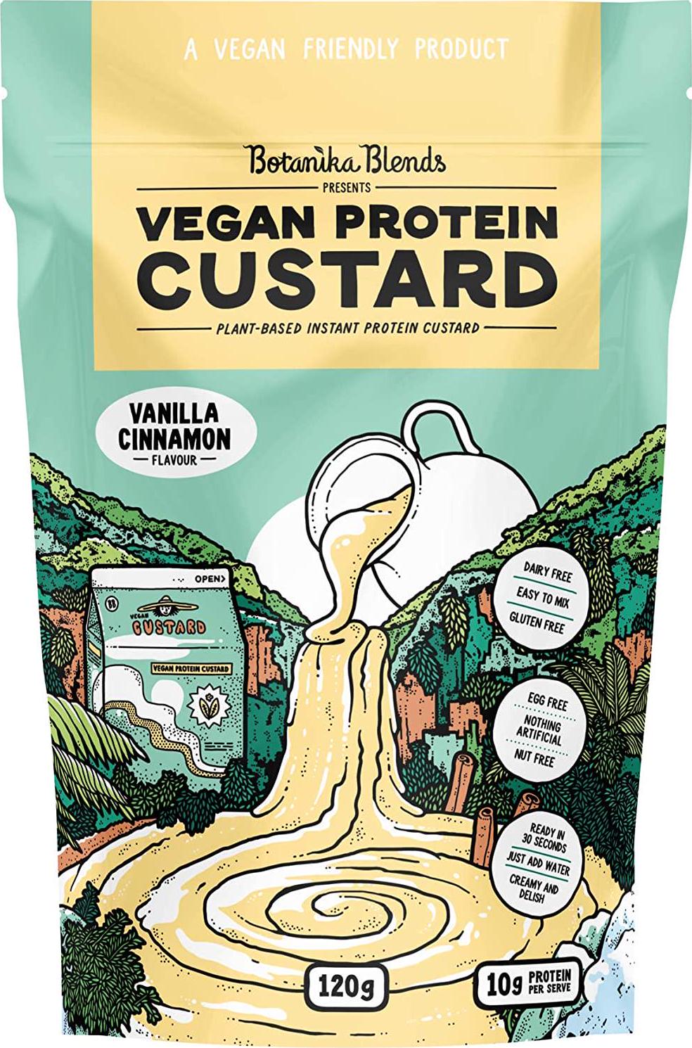 Botanika Blends Vegan Protein Custard Cinnamon, Vanilla, 120G