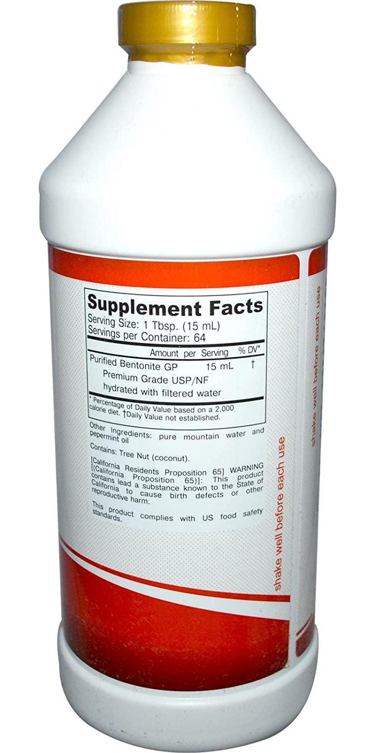 Buried Treasure Bentonite Detoxing Formula Peppermint Oil - 32 fl oz