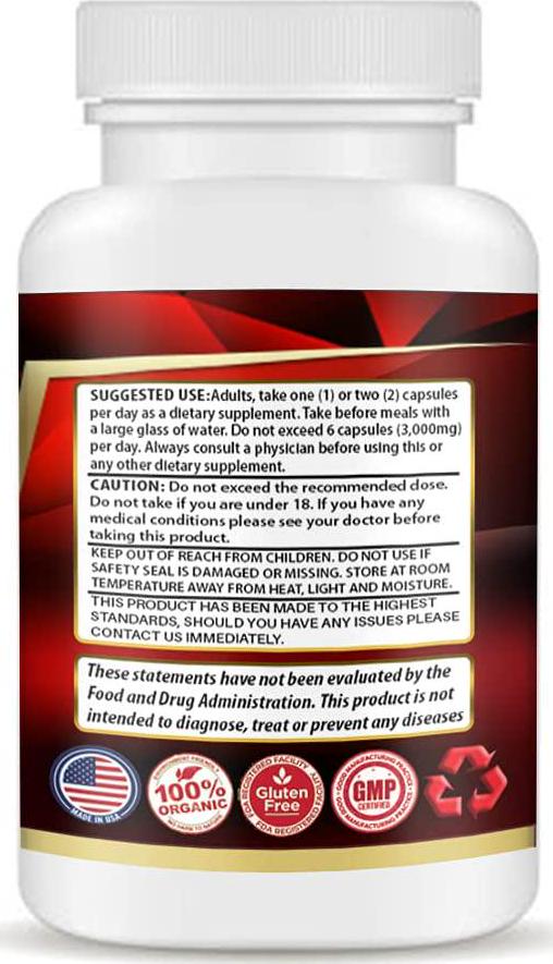 Butea Superba Root by SMS 1,000mg | 60 Vegetable Capsules | Male Performance Premium Supplement | Non GMO, Gluten Free Supplement | Organic