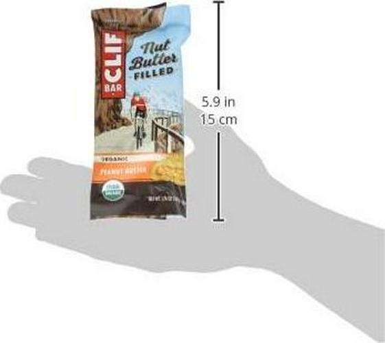 CLIF Nut Butter Bar - Organic Snack Bars - Peanut Butter - Organic - Plant Protein - Non-GMOÂ (1.76 Ounce Protein Snack Bars, 12 Count)