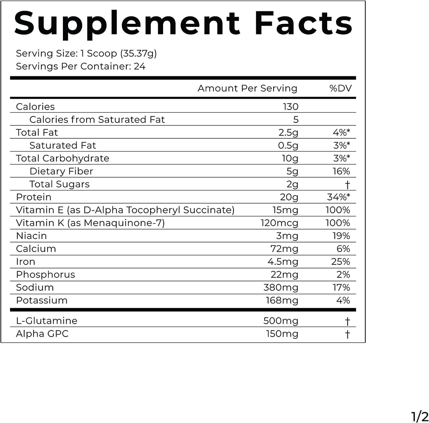 CYMBIOTIKA Plant-Based Protein Powder, Vanilla Flavored, 20g of Protein, 5g of Low Net Carbs, Take Pre or Post Workout, Soy-Free, Gluten-Free, Keto, Vegan - 2 lbs (Pack of 1)