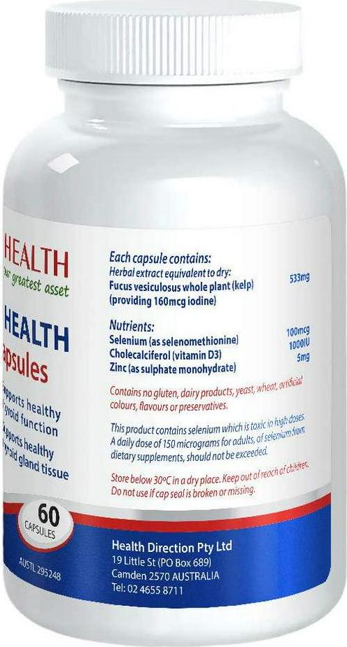 Cabot Health Thyroid Health Capsules, 60 Count