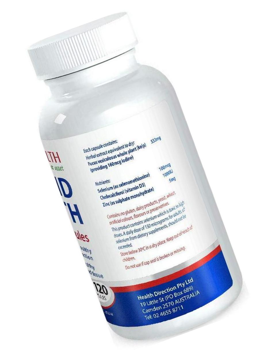 Cabot Health Thyroid Health Capsules, 120 Count