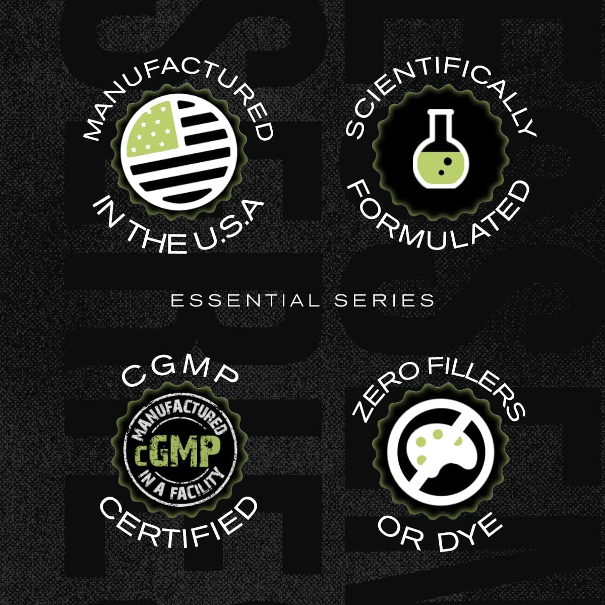 Caffeine Pills with Dynamine + TeaCrine - Nootropic Supplement for Improved Mental Focus, Energy and Clarity - 60 Capsules