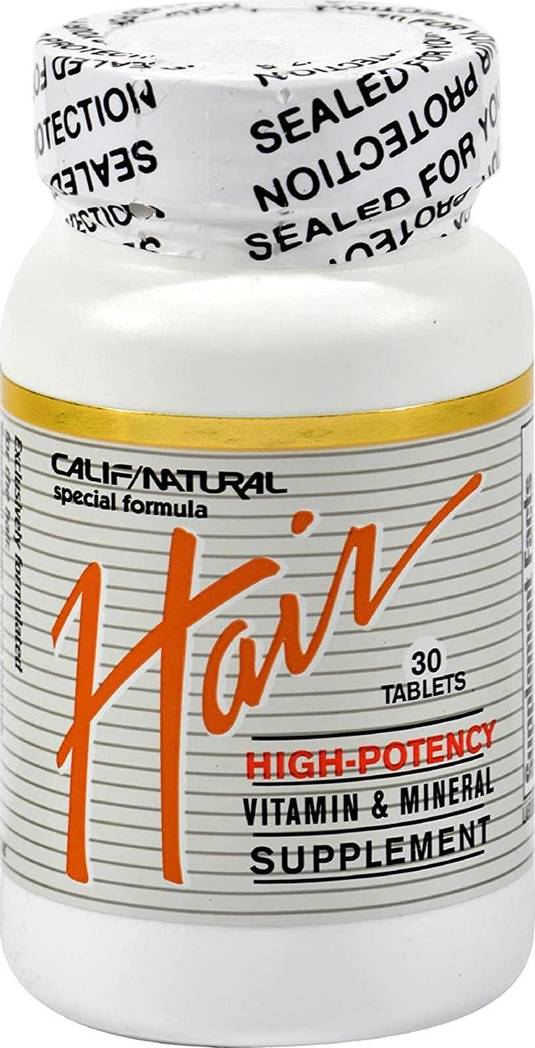California Natural - Hair Vitamin and Mineral Supplement - 30 Tablets