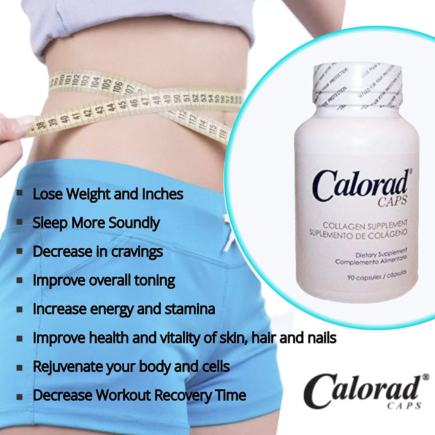 Calorad Caps 90 Capsules (2 Bottle) Rejuvenate Your Body and Cells
