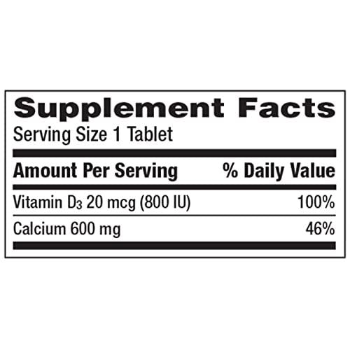 Caltrate 600+D3 Calcium and Vitamin D3 Supplement (200-Count Tablets)