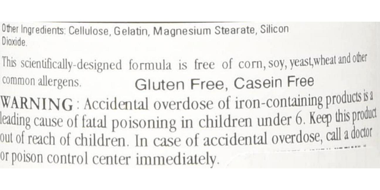 Cardiovascular Research Ferritin Maximum Absorption Iron Supplement 1-Pack, 01-Cream,60 Capsules