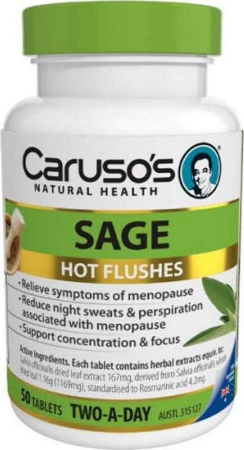 Caruso's Natural Health Sage 50 Tablets