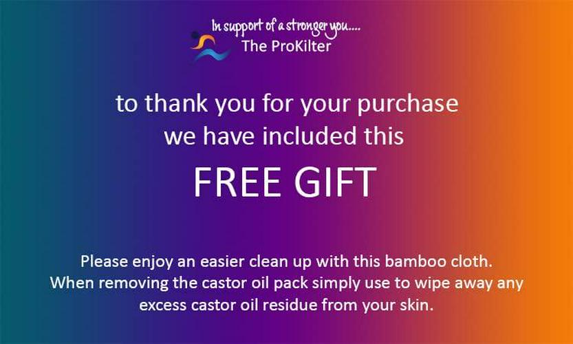 Castor Oil Pack - Organic Charcoal Bamboo Compress Designed with The Ultimate Comfort in Mind! Adjustable Straps Means no Elastics Digging in or Pinching. Liver Detox, Digestion, Constipation and More